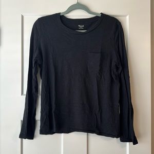 Black Long Sleeve Madewell T shirt, Size M